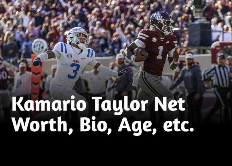 Kamario Taylor Net Worth, Bio, Age, etc.